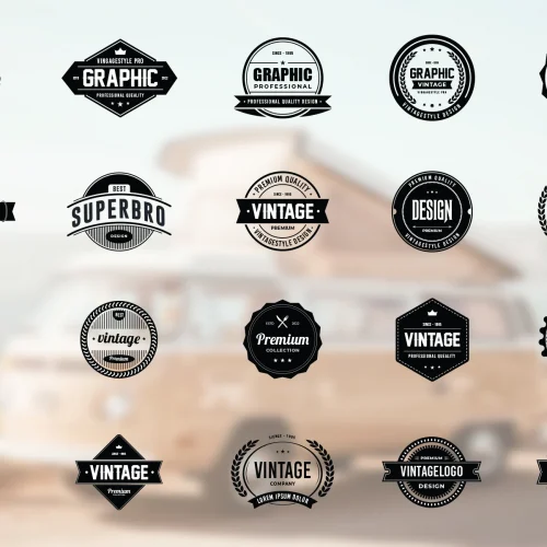 Vintage Badge Logo Design Collection