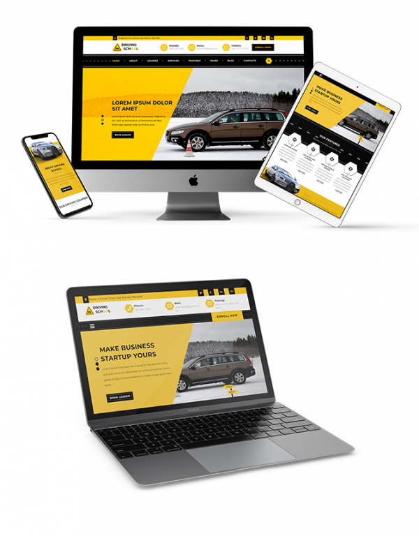 Driving School WordPress Theme