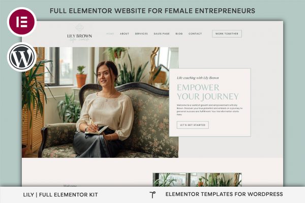 Life Coach Elementor Template Kit