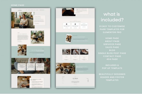 Life Coach Elementor Template Kit